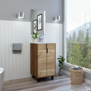 Combo Mueble de Baño-(CGD 6856) en Madera Tratada