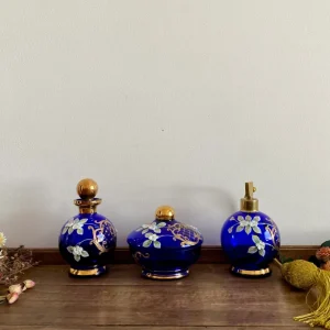 Ensemble salle de bain Veritable bohème bleu roi para Baños Pequeños