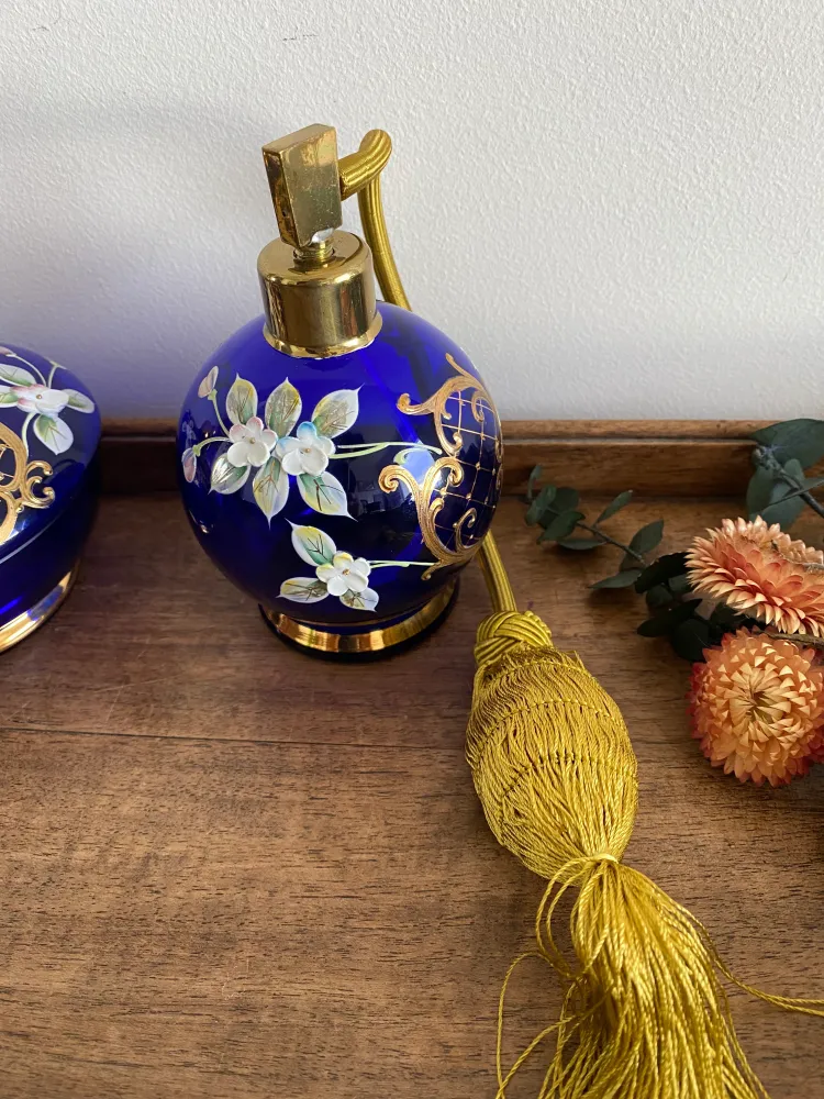 Ensemble salle de bain Veritable bohème bleu roi para Baños Pequeños