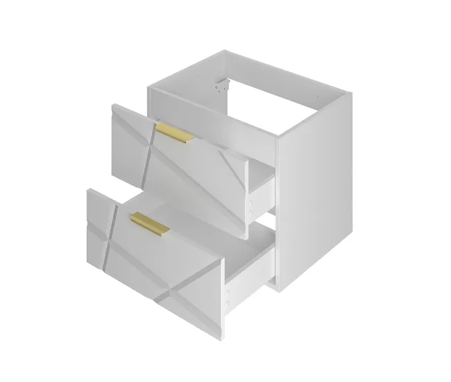 Gabinete de Baño Mueble bajo lavabo 60cm Aurora Blanco