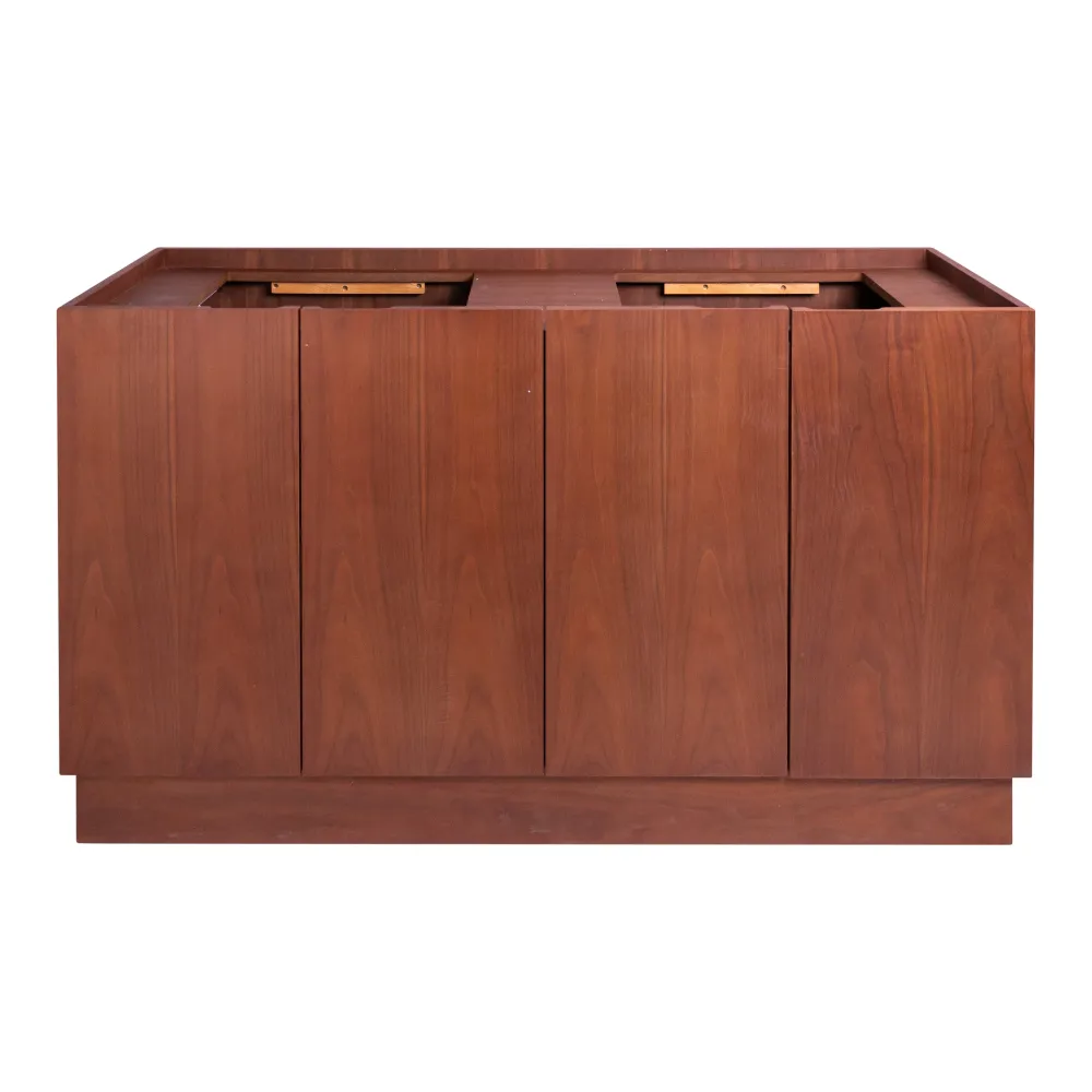 Mid-Century Badkamermeubel Felix - Walnoot - 154 cm