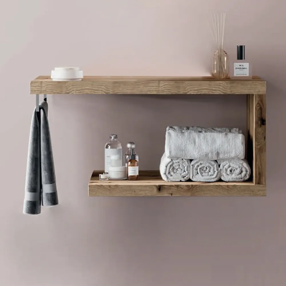 Mobile bagno giorno cm 80 Rovere Naturale - Cubi&Co modello Destiny