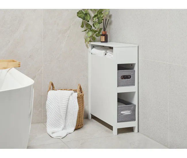 Mueble de baño CACHI 20 cm 60 cm 70 cm Blanco con Sistema de Almacenaje