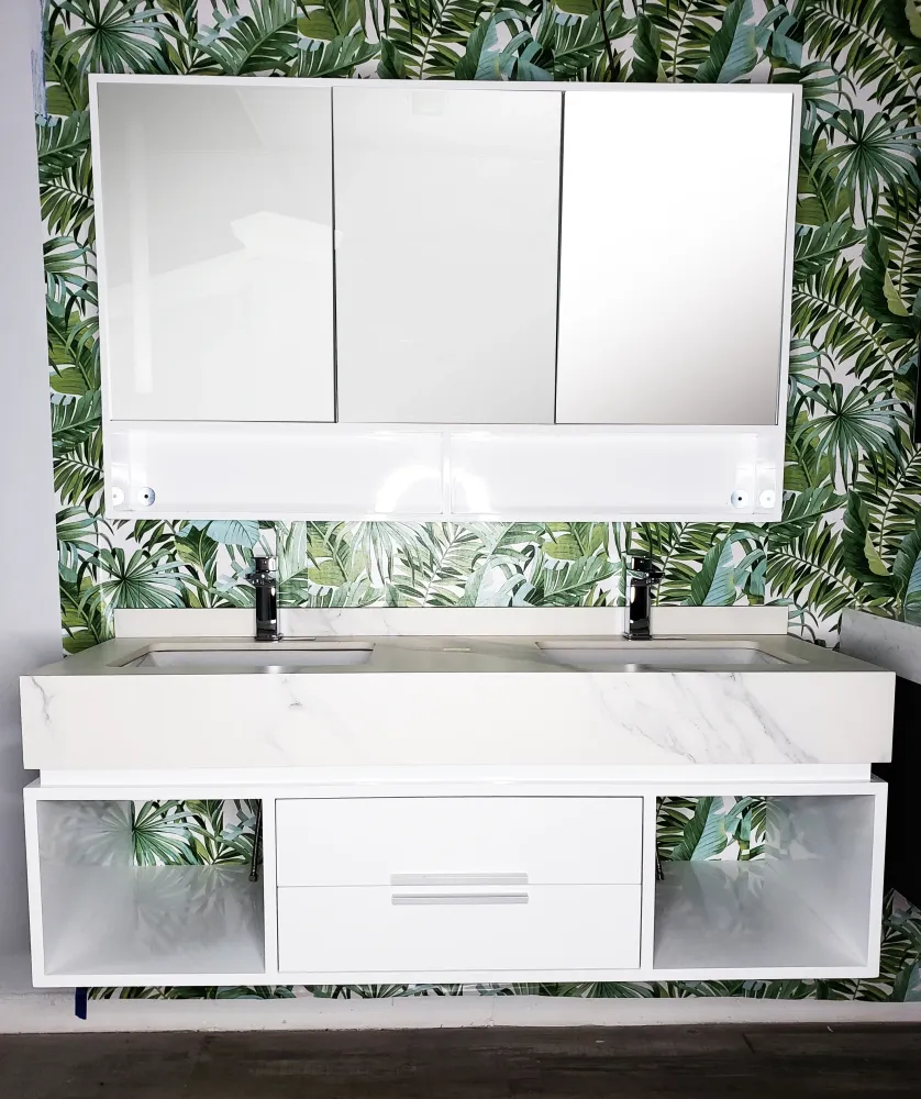 Mueble de baño doble (2001WH) para Baños Pequeños