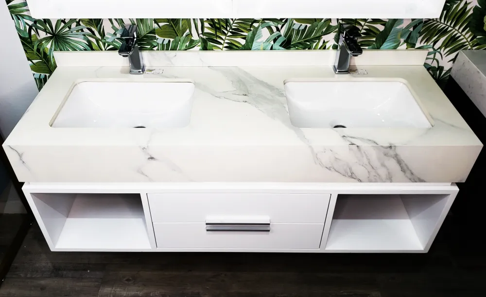 Mueble de baño doble (2001WH) para Baños Pequeños