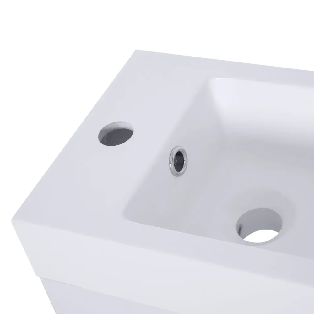 Mueble de baño Mica Kleankin 2 puertas blanco 25x50x86 cm