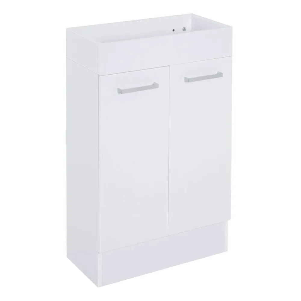 Mueble de baño Mica Kleankin 2 puertas blanco 25x50x86 cm