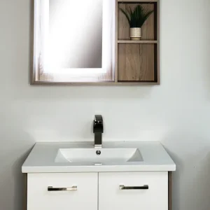 Repisa Flotante Mueble de baño en pvc (201580WH)