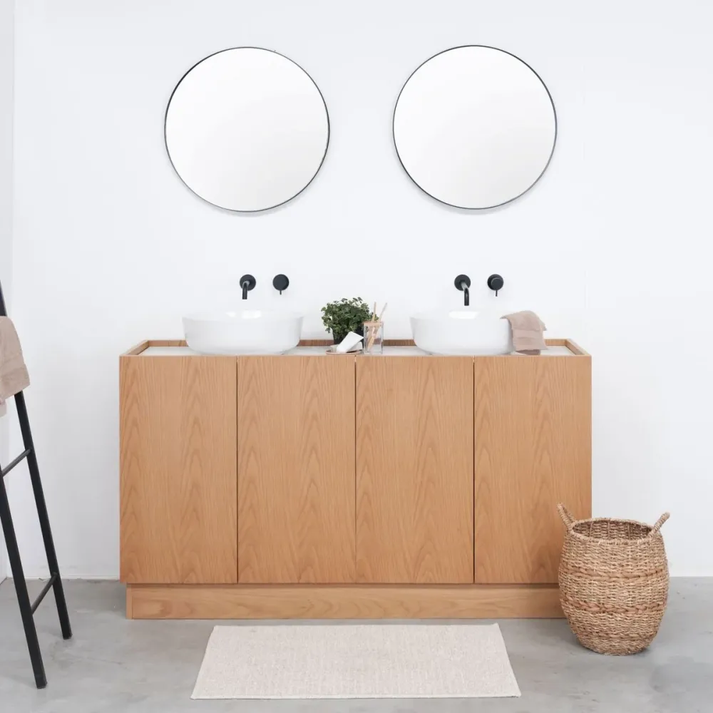 Scandinavisch Badkamermeubel Felix - Eik - 154 cm