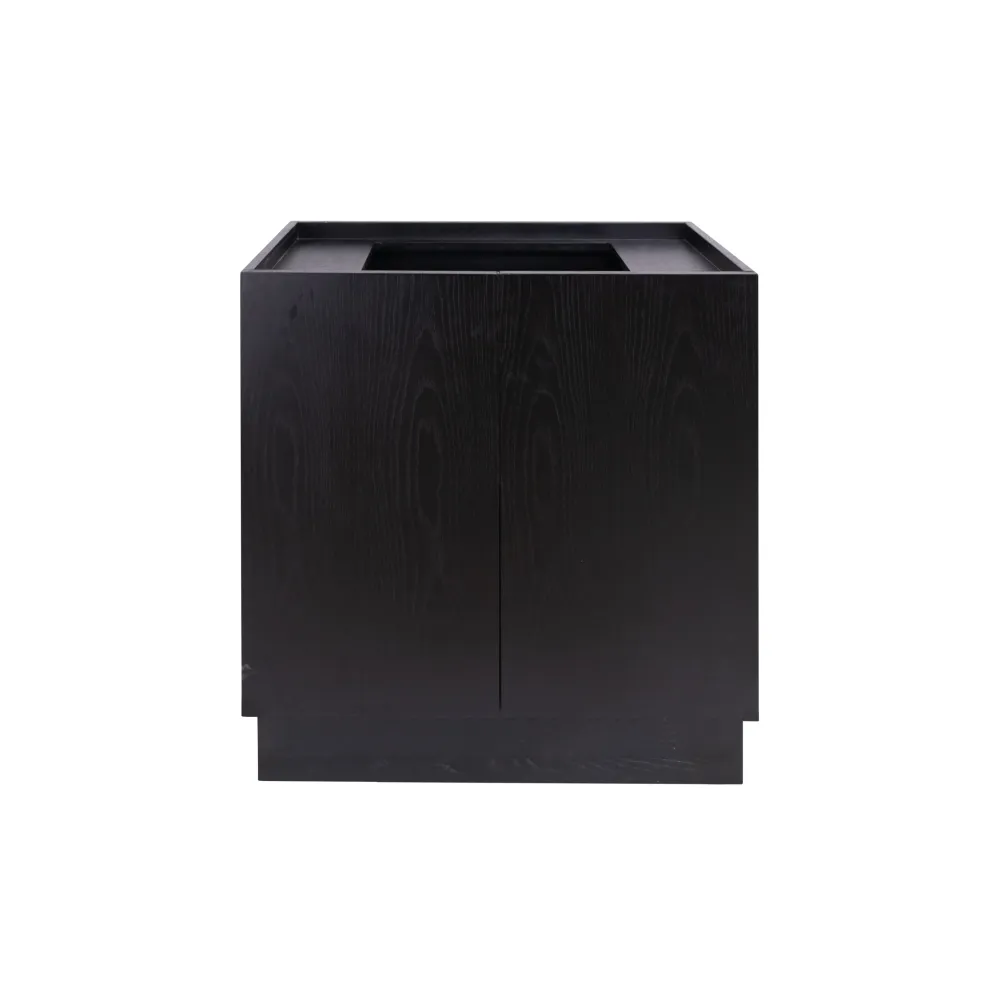 Scandinavisch Badkamermeubel Felix - Zwarte Eik - 84 cm