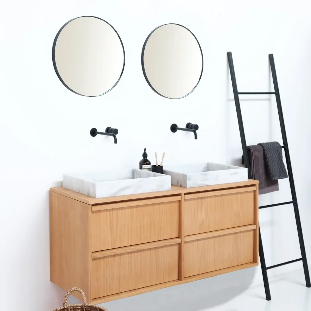 Scandinavisch badkamermeubel Fien - Eik - 120 cm
