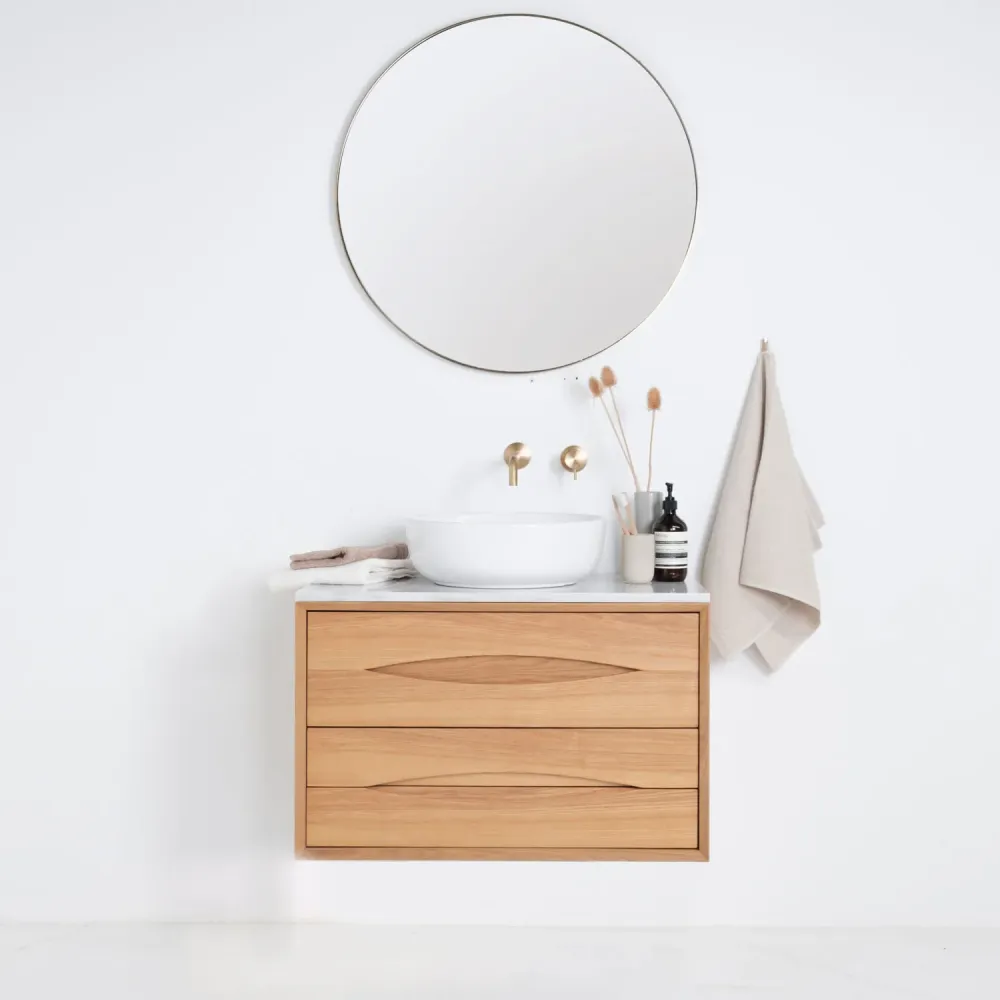 Scandinavische Badkamerkast - Bill - Eik - 80 cm