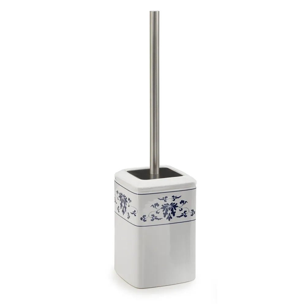 Scopino bagno porcellana Gedy serie Cixi - Bianco/Blu