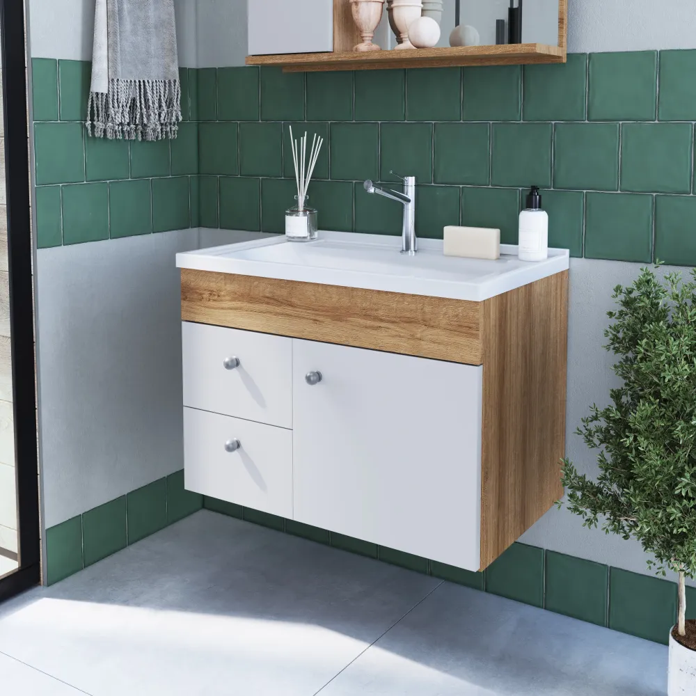 Tocador con Espejo Armario De Baño éreo Sirio