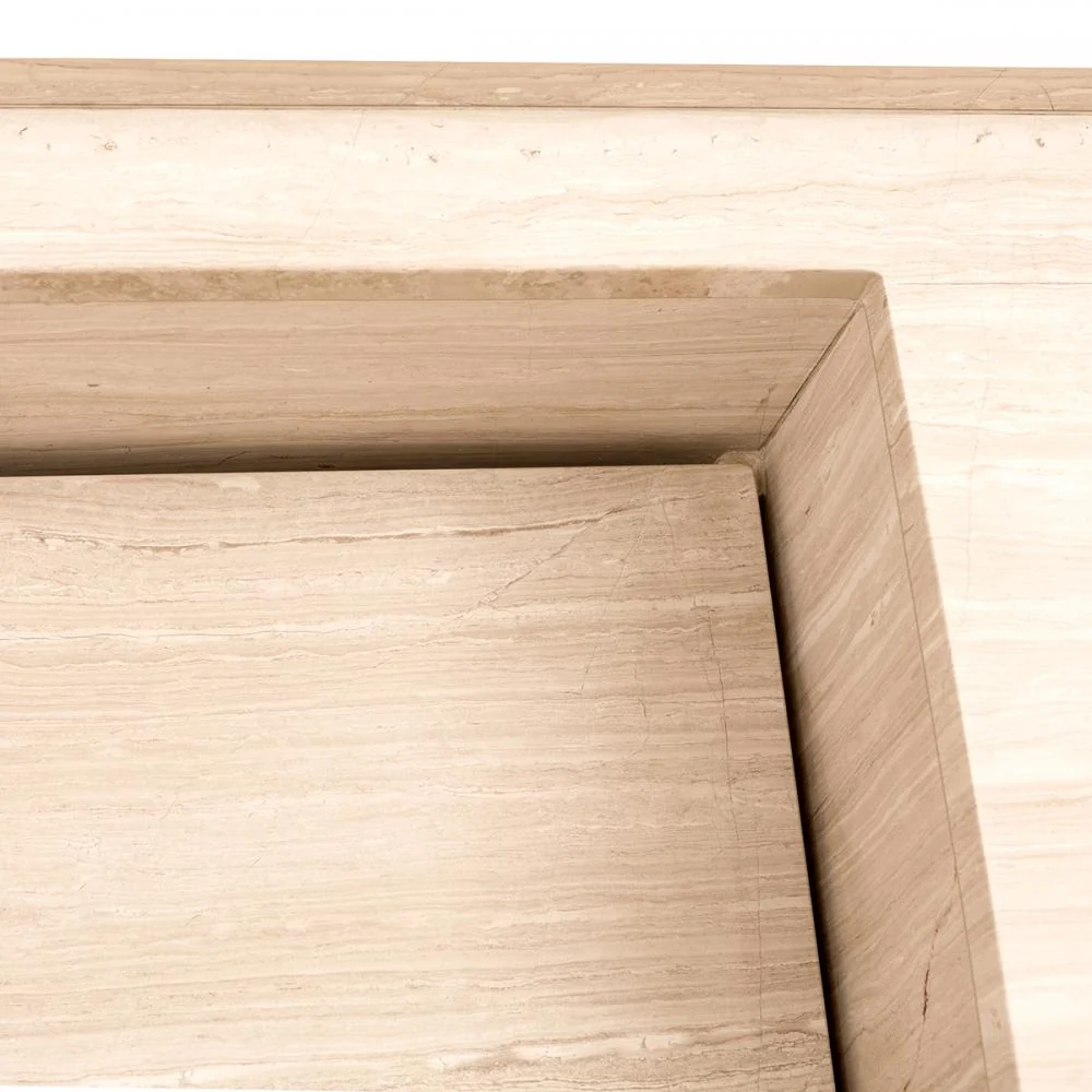 Wasbak Beige Marmer - Basiel - 150 cm