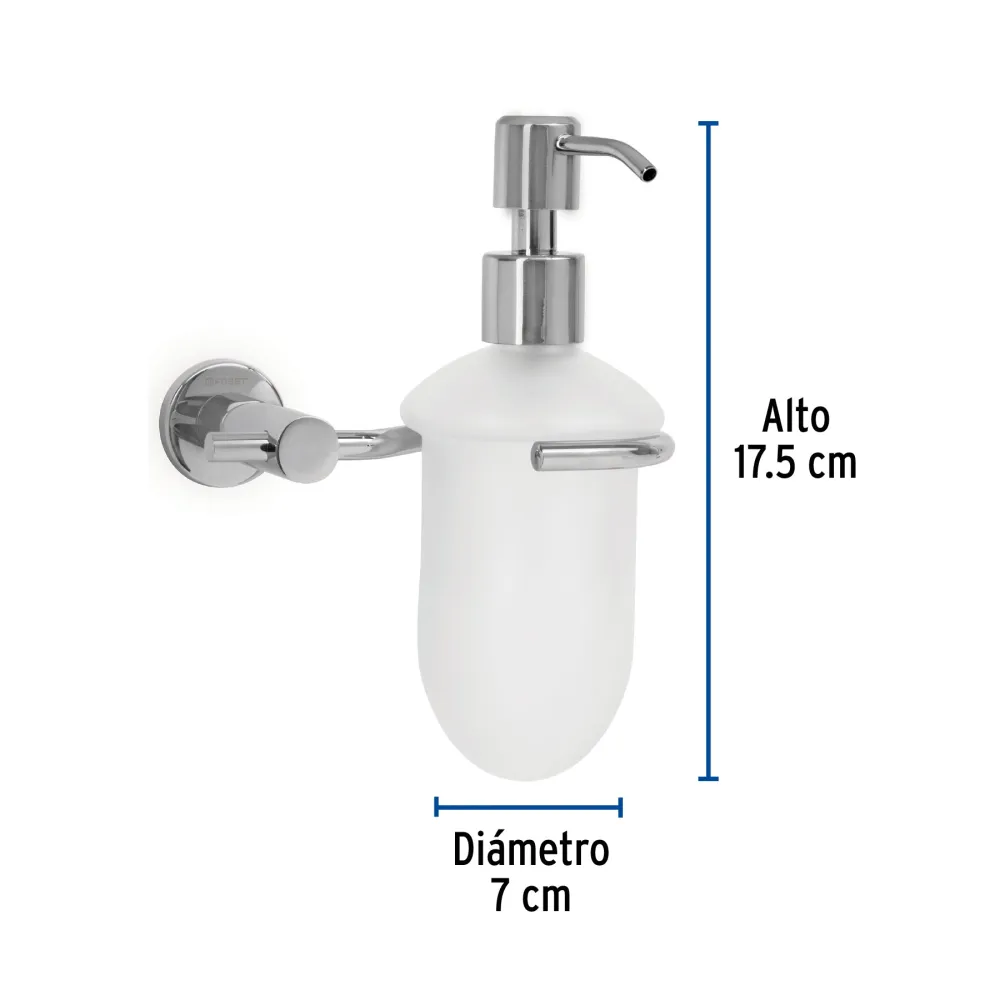 Dispensador de jabón, cromado, Element