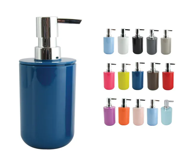 Dispensador de jabón Msv Inagua de acrílico en color negro 240 ml
