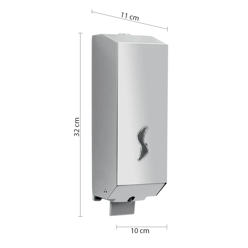 Dispensador de jabón de pared Gedy Kubix de 1200 ml en acero y resinas