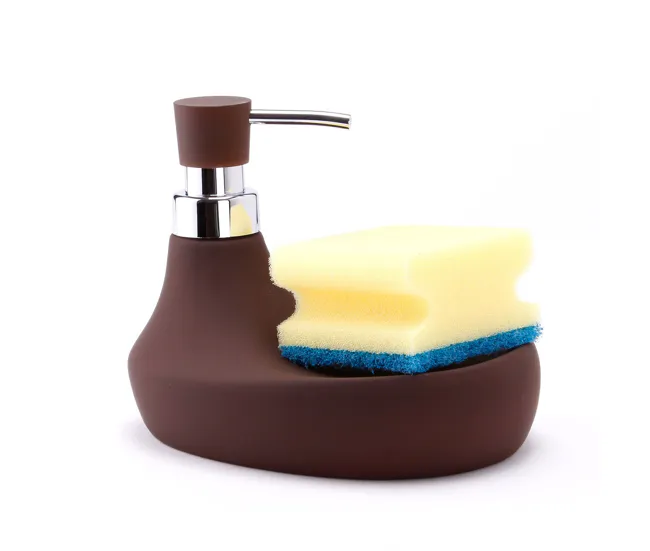 Distribuidor De Jabon/Porta Esponja Chocolate Marbella