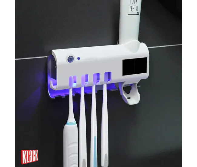 Portacepillos de Dientes Eléctrico Esterilizador UV 2000 mAh KLACK®