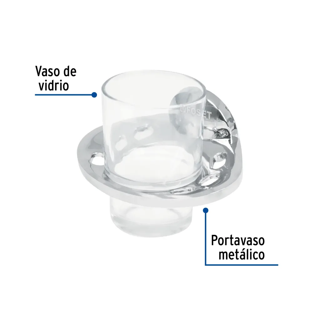 Portavaso cepillero, línea Aqua