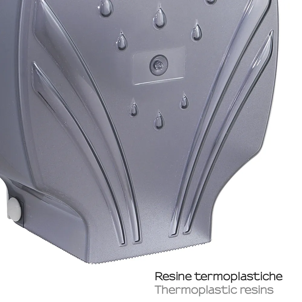 Dispensador para rollos de papel higiénico de máximo 19 cm de Gedy - Antracita