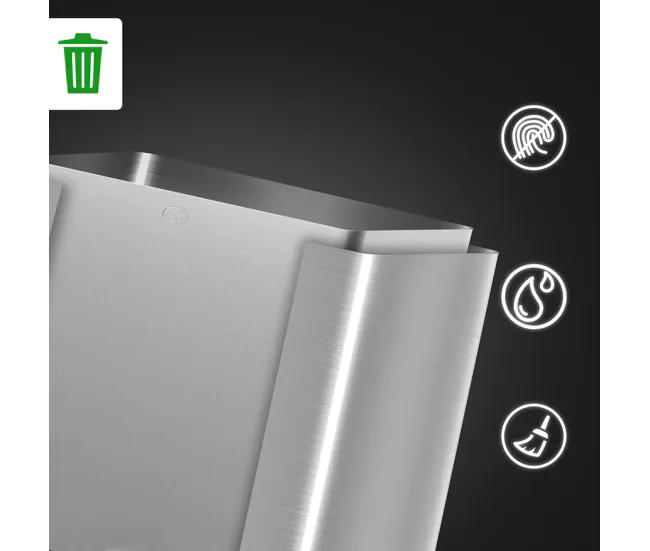 HOMCOM Cubo de Basura de Cocina con 2 Compartimentos 2x15L Papelera de Cocina de Acero Inoxidable con Pedales Tapas de Cie...