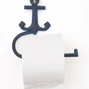 Portapapel higiénico de acero y forma de ancla