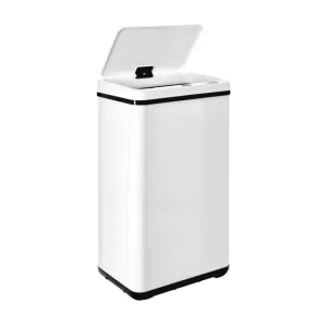 WELL HOME MOBILIARIO & DECORACIÓN Cubo de basura inteligente SIN patas con apertura automática o contacto mecánico, 50L, A...