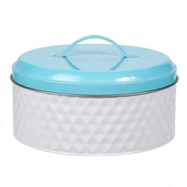 Bote con tapa acero 24 x 15 cm blanco