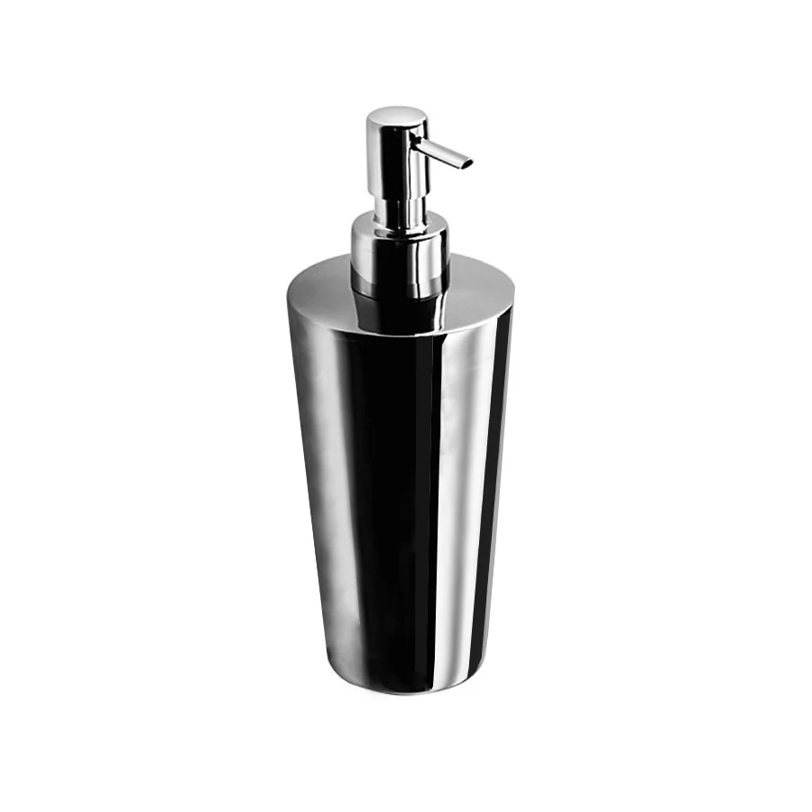 Dispenser acciaio inox lucido per bagno Lineabeta collezione Saon capienza 350ml