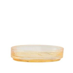 JABONERA BAÑO CRISTAL AMARILLO 12X9