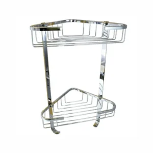 Jabonera Doble Acero Inox. Esquinera Rugo JE-300