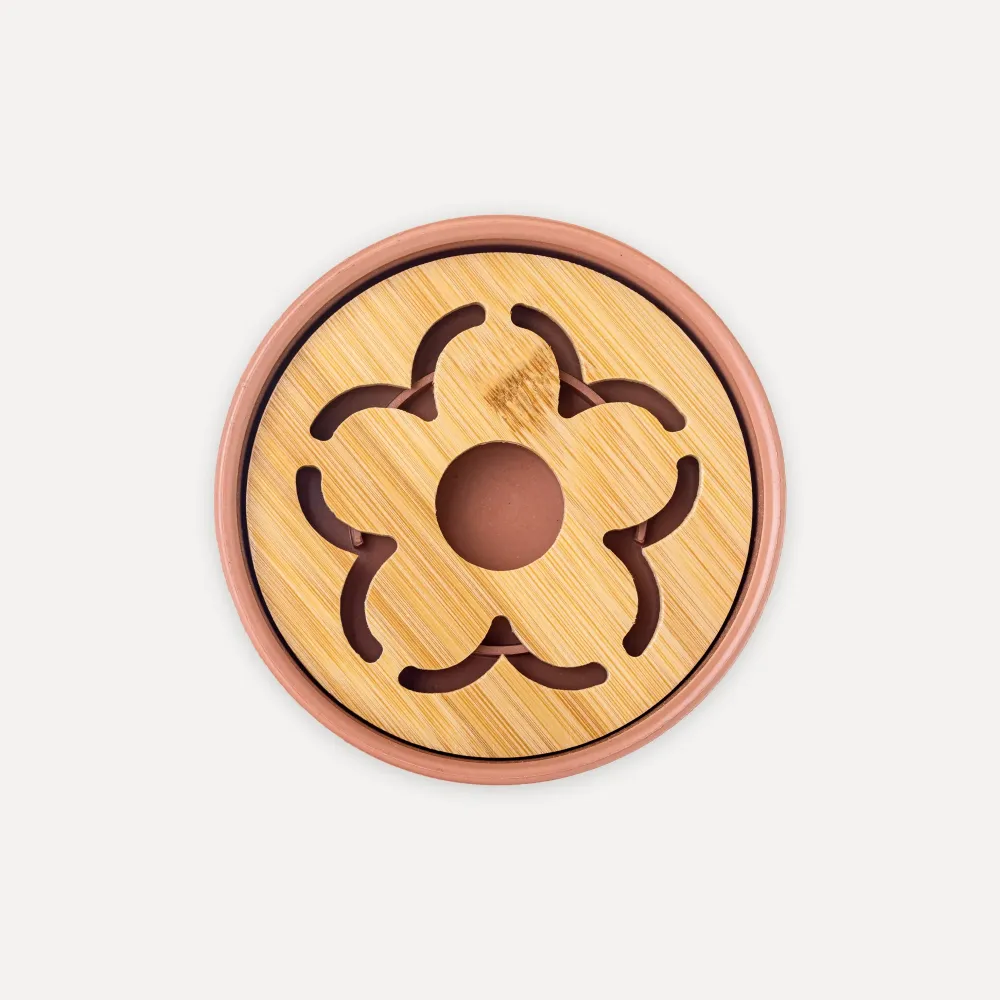 Jabonera en forma de flor