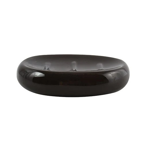 Jabonera Java Negro Cerámica 13x10x3 cm