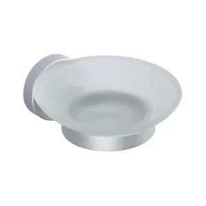 Jabonera Msv "Lugano" En Aluminio 13,5 X 11 X 5,2 Cm