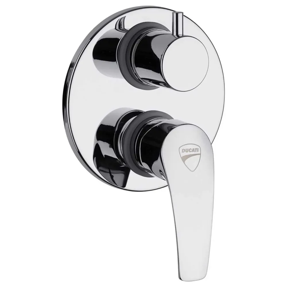 Miscelatore Doccia con Devitore integral di corpo incasso finitura cromo lucido Ducati Design collezione HD10