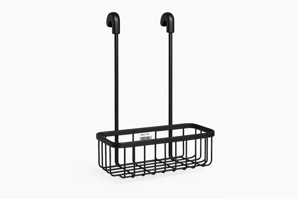 Panier Suspendu Mitigeur Couleur NOIR MAT - Etagère sans perçage