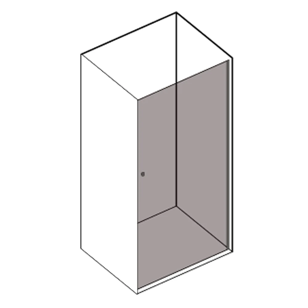 Porta doccia modello Giunone con apertura battente da 70 cm cristallo opaco 6 mm