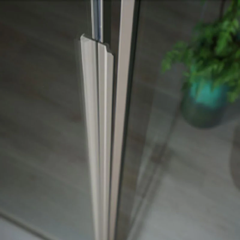 Porta doccia scorrevole Prestige cm 150 cristallo da 6 mm e profilo minimale alluminio colore Tortora. Versione Sinistra