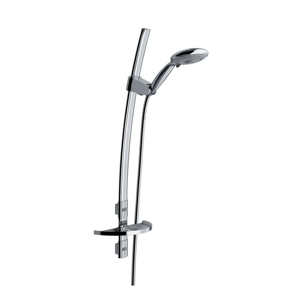 Saliscendi Venus con asta ovalada h80cm con ducha Tennis y portajabón