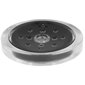 Spirella Colección Sydney, Bandeja Para Pastilla De Jabón 3,0 X 10,0 X 13,0 Cm, Acrílico, Negro