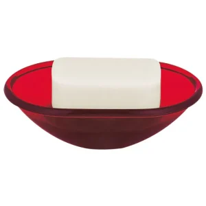 Spirella Colección Toronto, Bandeja Para Pastilla De Jabón 4,0 X 13,5 X 9,0 Cm, Poliestirol, Rojo