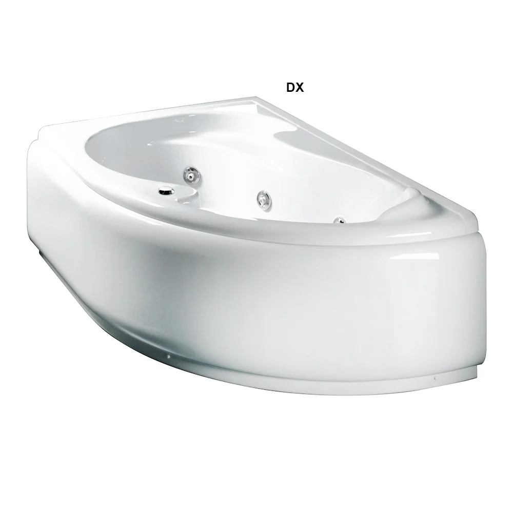 Vasca Bagno asimmetrica Grace con idromassaggio acrilico e Abs cm 150x100- Versione Destra