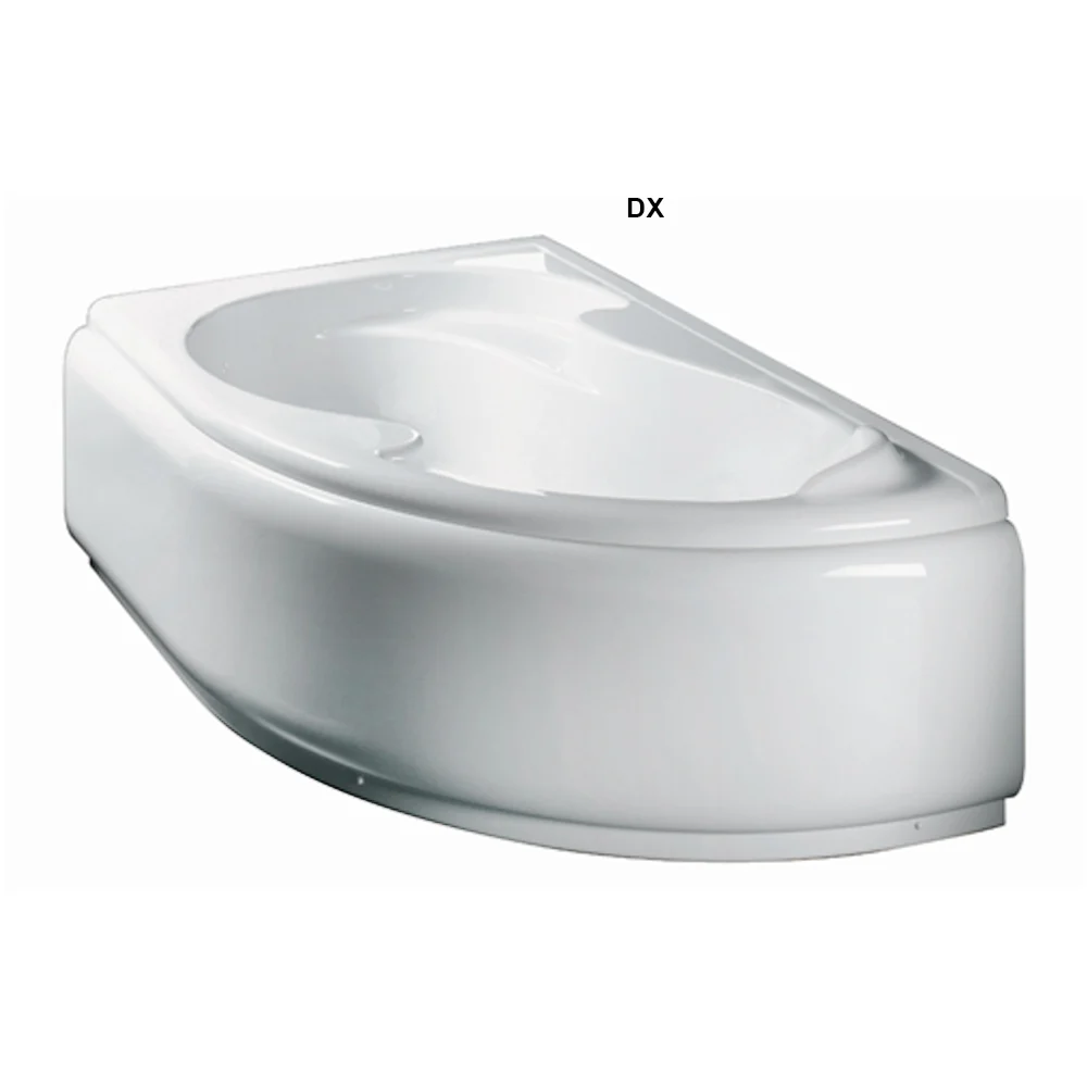 Vasca Bagno asimmetrica modello Grace acrilico e Abs cm 150x100- Versione Destra