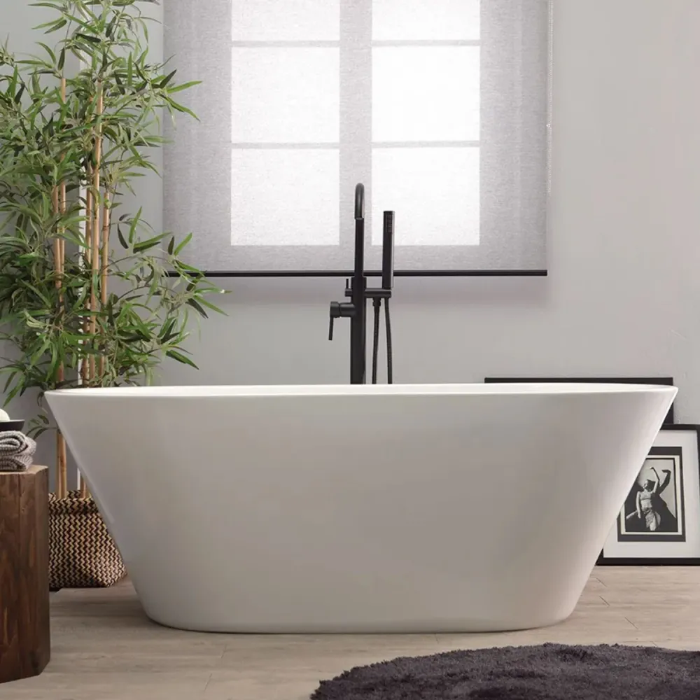 Vasca da bagno Freestanding acrilico modello Ancona da 150 cm - Bianco
