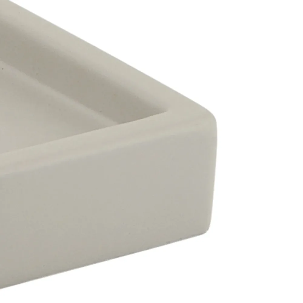 Vassoio portaoggetti cemento Gedy serie Giunone - Grigio