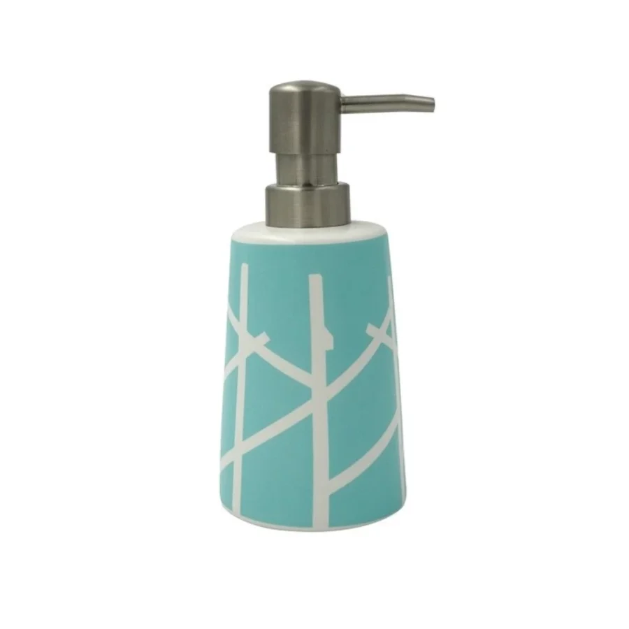 Dispenser Porta Sapone ceramica di colore blu collezione ARBRE