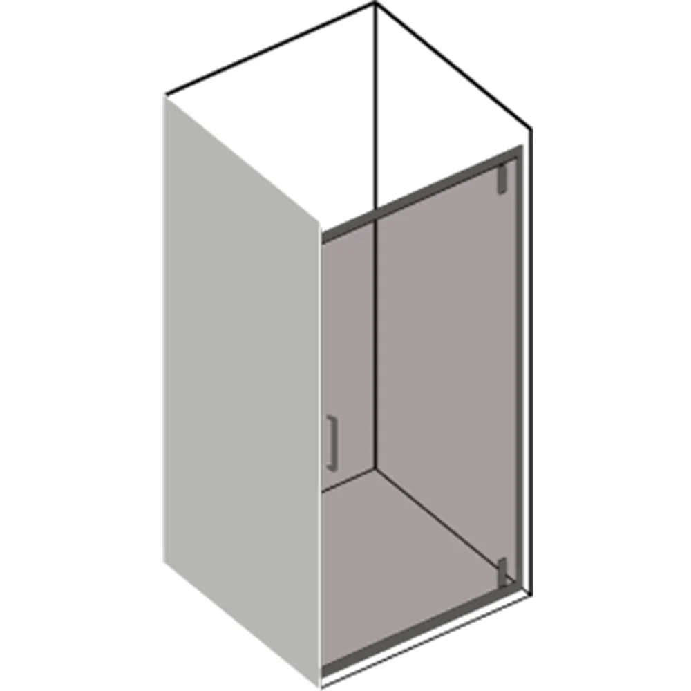 Porta doccia battente da 71 cm modello Dioniso cristallo trasparente 6 mm Reversibile