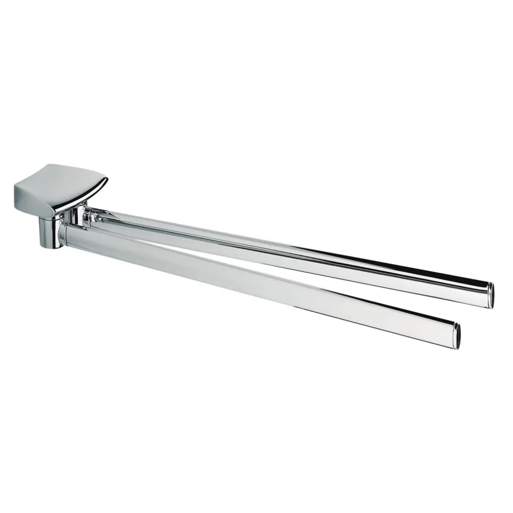 Colgador de Toallas Porta toallas doble con bisagra en latón colección Land de Colombo Design